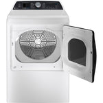 GE Profile White Electric Dryer with Sanitize Cycle (7.4 Cu. Ft) - PTD70EBMTWS