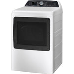 GE Profile White Electric Dryer with Sanitize Cycle (7.4 Cu. Ft) - PTD70EBMTWS