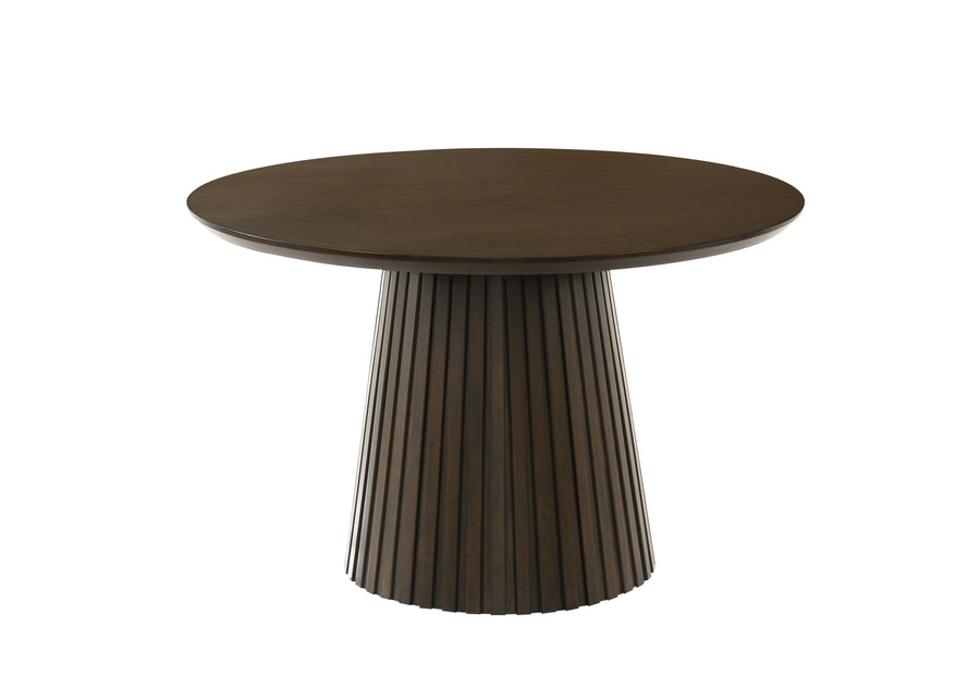 Mikael Round Dining Table - Weathered Oak