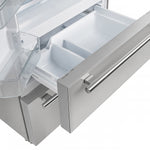 Forno Moena 40" 19.2 Cu.Ft. Stainless Steel Built-In French Door Refrigerator with Ice Maker - FFRBI1820-40MG