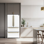 Forno Moena White Counter-Depth French Door Refrigerator with Ice Maker (19.2 Cu. Ft.) - FFRBI1820-36WHT