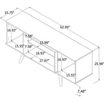 Applesham 63" TV Stand - Maple Cream