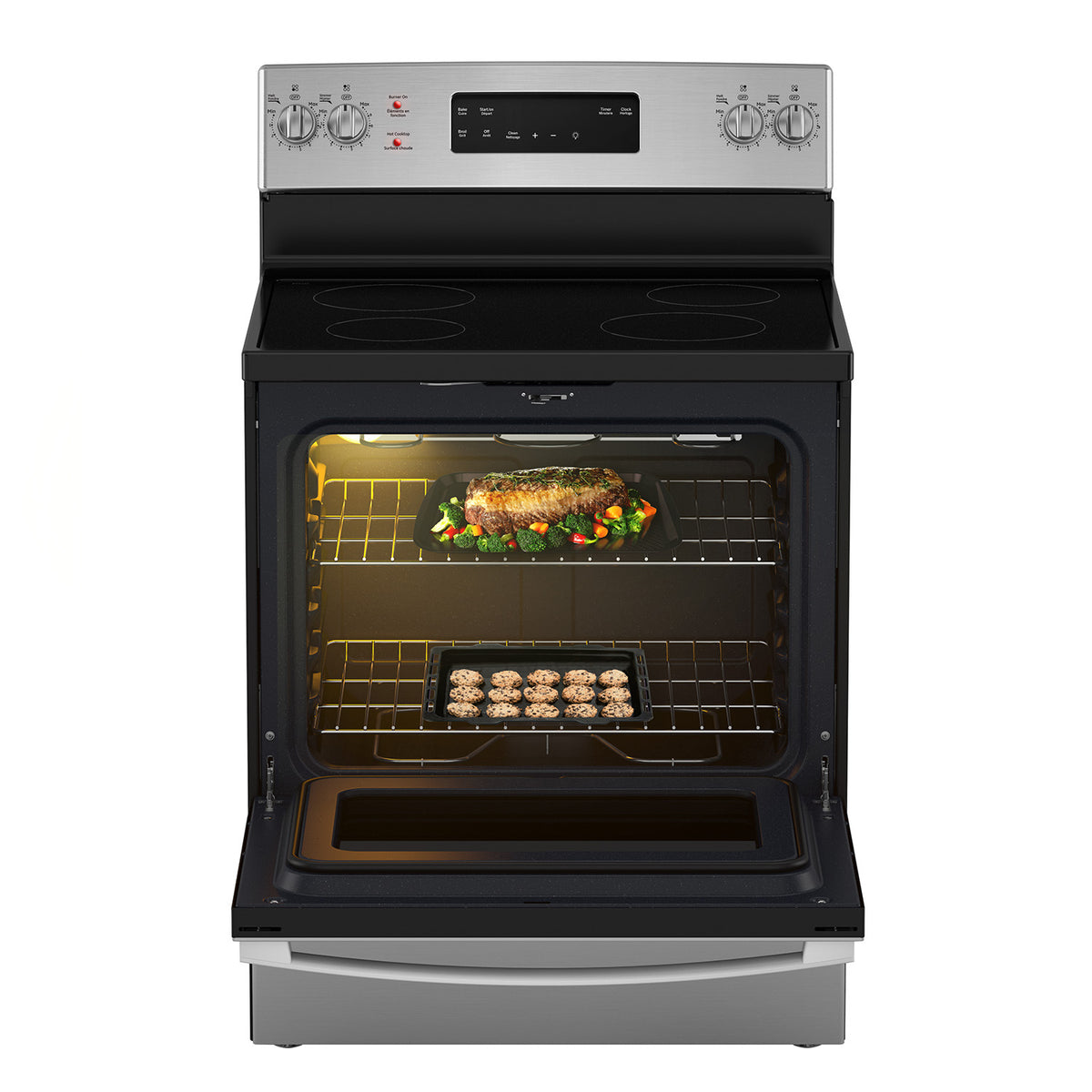 GE 30" Stainless Steel Freestanding Electric Range (5.0 Cu.Ft