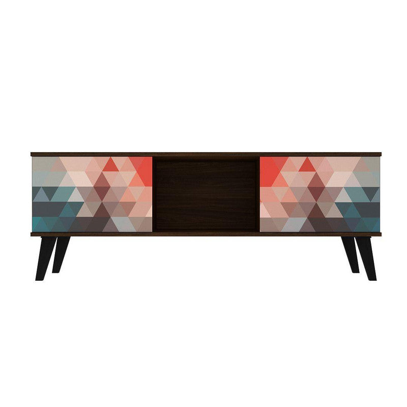 Derbent 53.5" TV Stand - Red/Blue