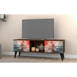 Derbent 53.5" TV Stand - Red/Blue