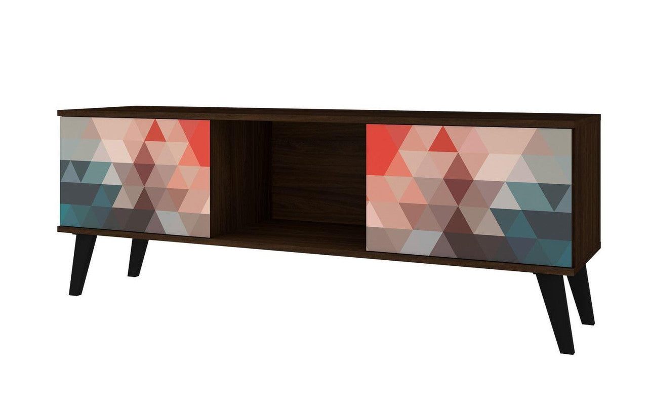 Derbent 53.5" TV Stand - Red/Blue