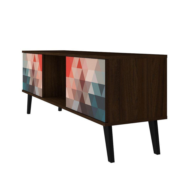 Derbent 53.5" TV Stand - Red/Blue