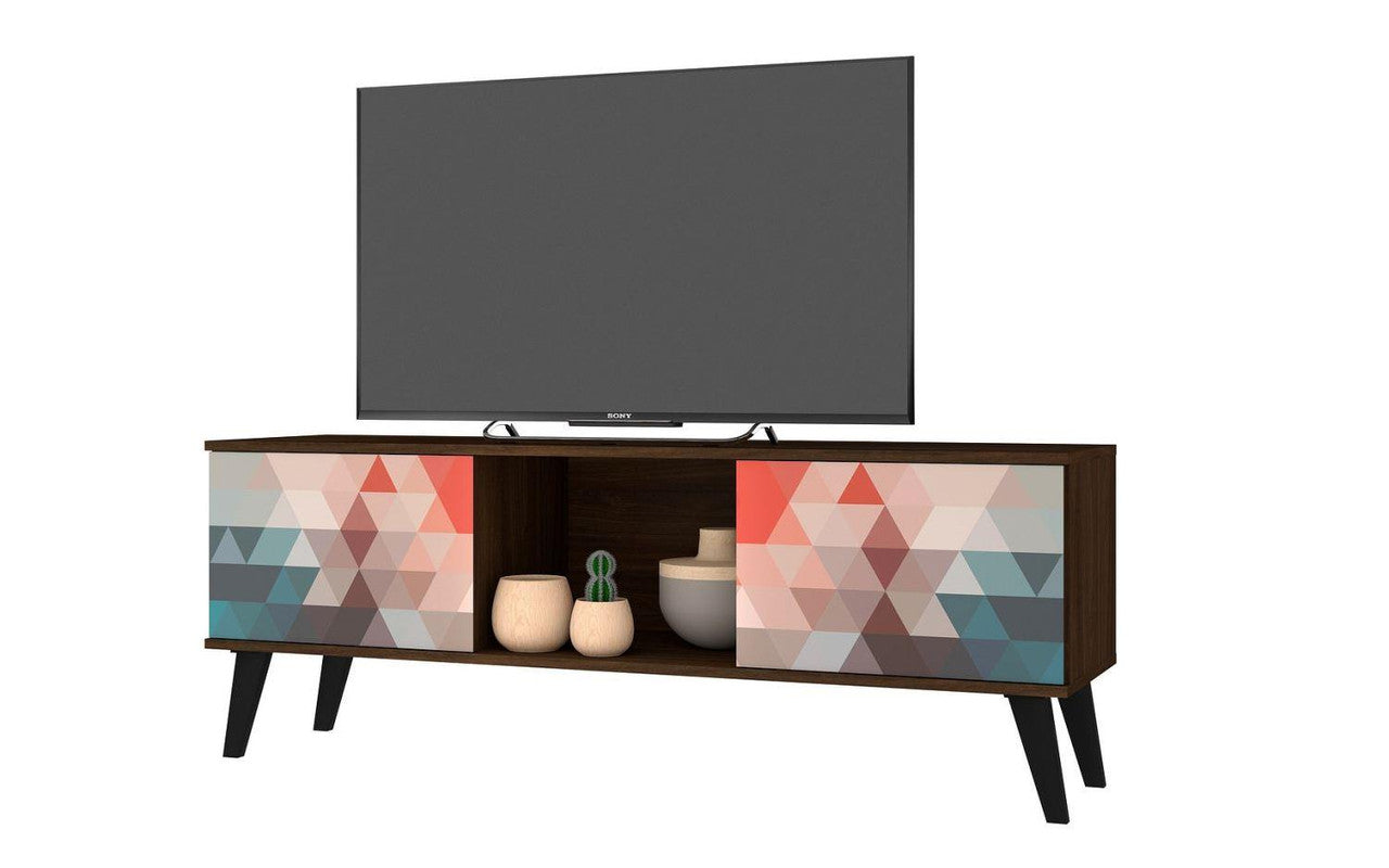 Derbent 53.5" TV Stand - Red/Blue