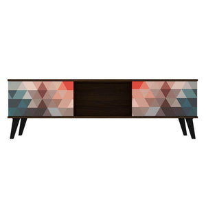 Derbent 62.5" TV Stand - Red/Blue