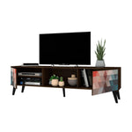 Derbent 71" TV Stand - Red/Blue