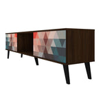 Derbent 71" TV Stand - Red/Blue