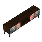Derbent 71" TV Stand - Red/Blue