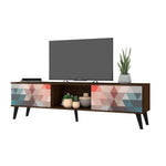Derbent 71" TV Stand - Red/Blue