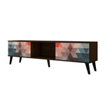 Derbent 71" TV Stand - Red/Blue