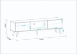Derbent 71" TV Stand - Brown