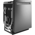 GE 24" Fingerprint Resistant Stainless Steel Dishwasher with Stainless Steel Interior and Third Rack- GDF650SYVFS