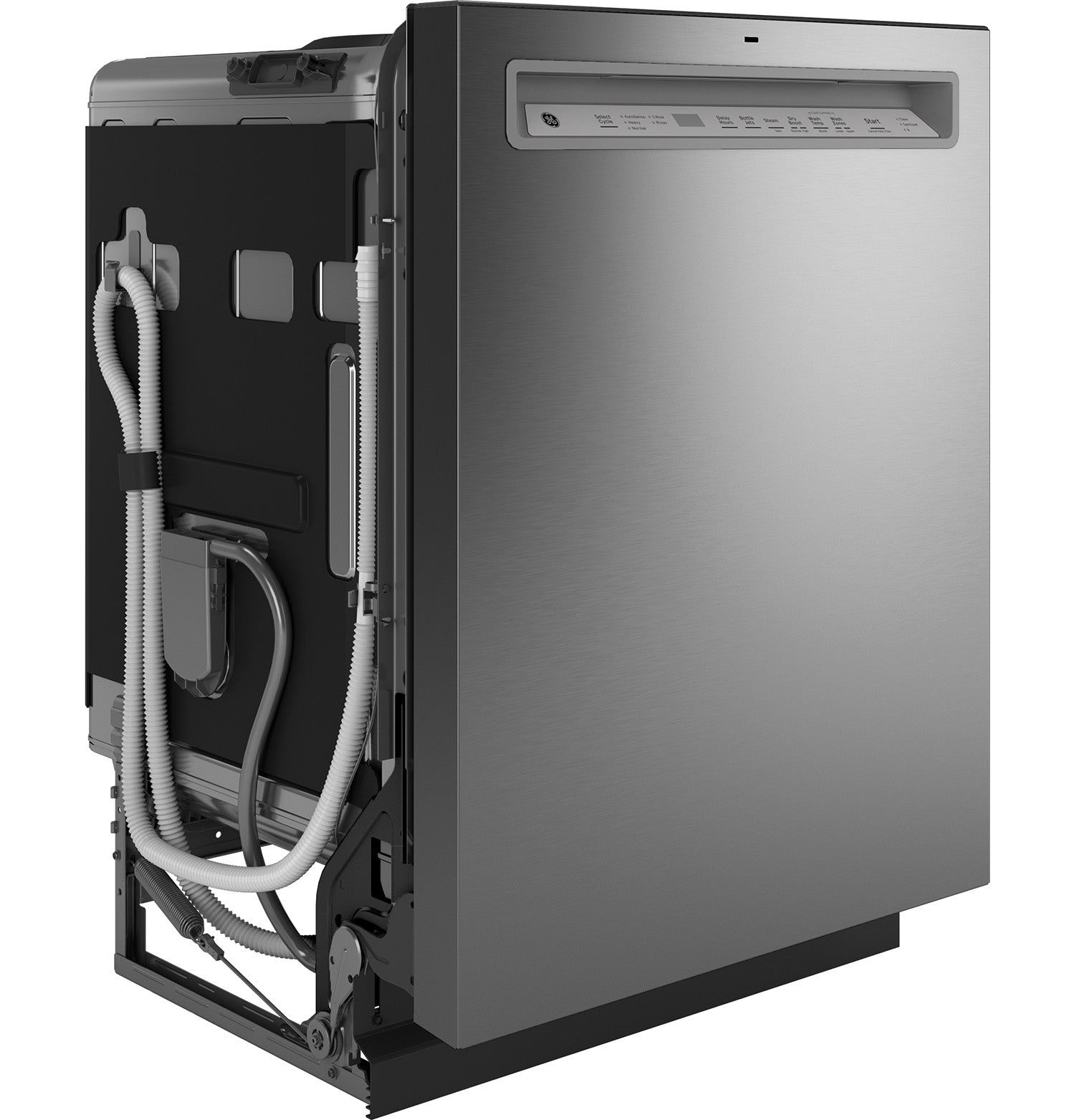 GE 24" Fingerprint Resistant Stainless Steel Dishwasher with Stainless Steel Interior and Third Rack- GDF650SYVFS