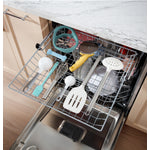 GE 24" Fingerprint Resistant Stainless Steel Dishwasher with Stainless Steel Interior and Third Rack- GDF650SYVFS