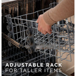 GE 24" Fingerprint Resistant Stainless Steel Dishwasher with Stainless Steel Interior and Third Rack- GDF650SYVFS