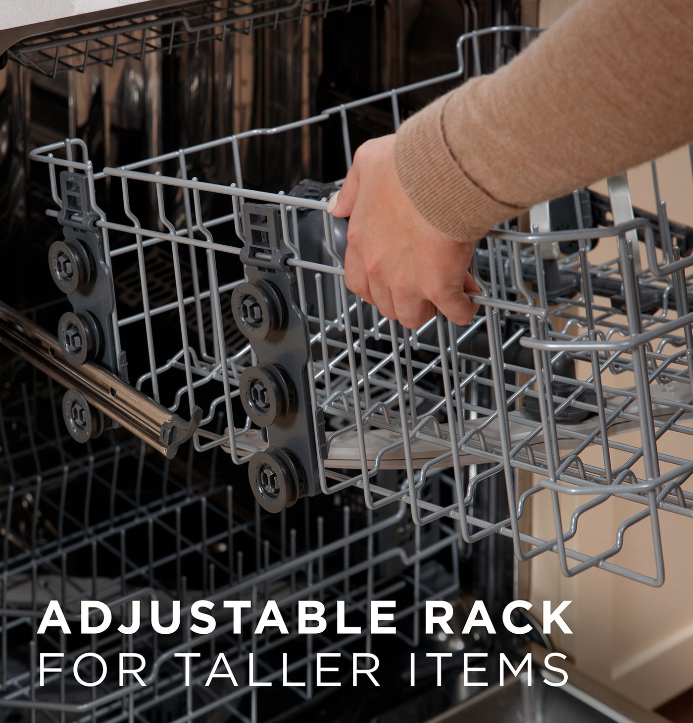 GE 24" Fingerprint Resistant Stainless Steel Dishwasher with Stainless Steel Interior and Third Rack- GDF650SYVFS