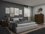 Nuuk 5-Drawer Dresser and Night Table Set - Brown