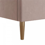 Daphne Upholstered Queen Bed - Blush Velvet
