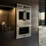 Forno Gallico Stainless Steel 30" French Door Double Wall Oven with Air Fry and Sous Vide (7.36 Cu. Ft.) - FBOEL1388-30