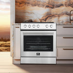 Forno Leonardo Stainless Steel Slide-In Electric Range (5.0 Cu. Ft.) - FFSEL6022-30