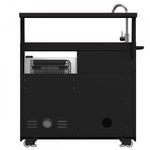 Forno All'Aperto Black Countertop Outdoor Kitchen with 86,600 BTU BBQ, 24" Plancha and 18" Pizza Oven - FODKT2568BLK