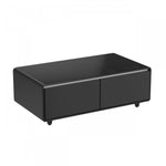 Forno Tavolo Smart Coffee Table With Dual Refrigerator Drawers - Black - FCTFR7006-51BLK