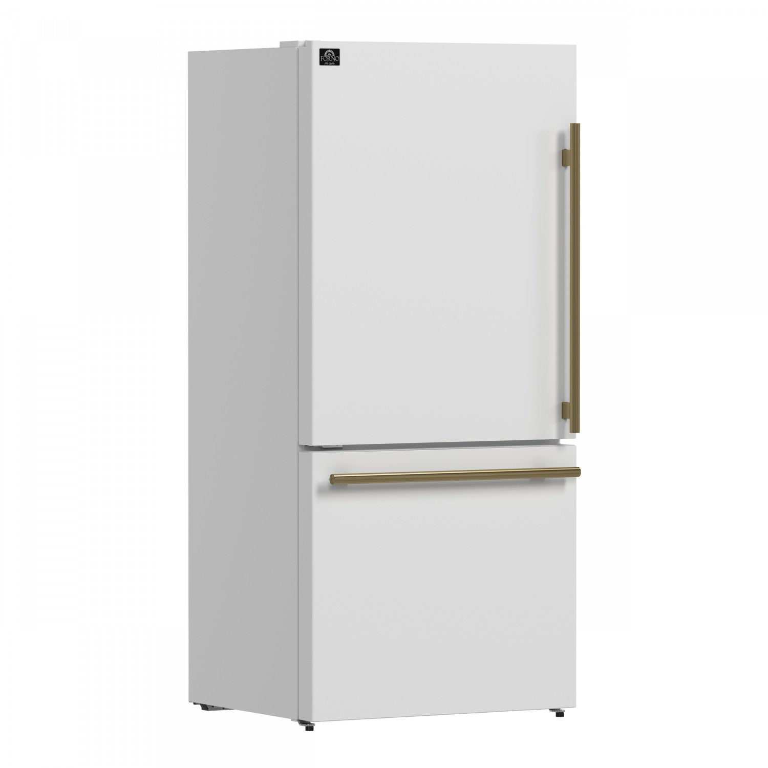 Forno Milano 62" White 2-piece Freestanding Dual Bottom Freezer Refrigerator (34.4 Cu. Ft.) - FFFFD1787-60WHT