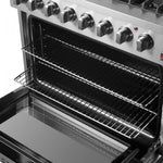 Forno Marco 36" Stainless Steel Dual Fuel Range with True Convection (5.36 Cu. Ft.) - FFSGS6197-36