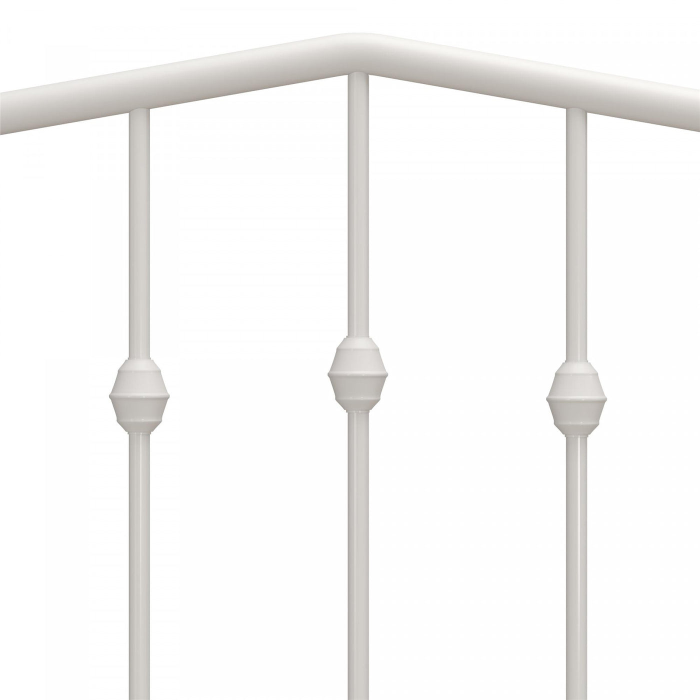 Novogratz Bushwick Metal Platform Twin Bed - Off White