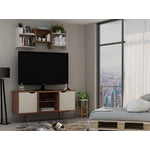 Applesham 54" TV Stand - Off White/Maple Cream