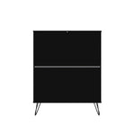 Nuuk 5-Drawer Dresser and 3-Drawer Dresser Set - Black