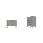 Nuuk 5-Drawer Dresser and 3-Drawer Dresser Set - Off White