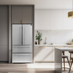 Forno Moena Stainless Steel Counter-Depth French Door Refrigerator (19.2 Cu. Ft.) - FFRBI1820-36SB