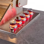 Forno Rimini Gray Countertop Outdoor Kitchen with 30" 62,600 BTU BBQ and Beverage Centre - FODKT2544BLK