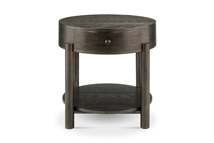 Hadleigh 24" End Table - Coffee Bean Black Finish