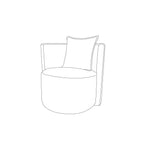 Averill Accent Chair - White
