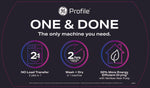 GE Profile Graphite 28" UltraFast All-in-One Washer/Dryer with Ventless Heat Pump (5.5 Cu.Ft.)- PFQ97HSPVDS--