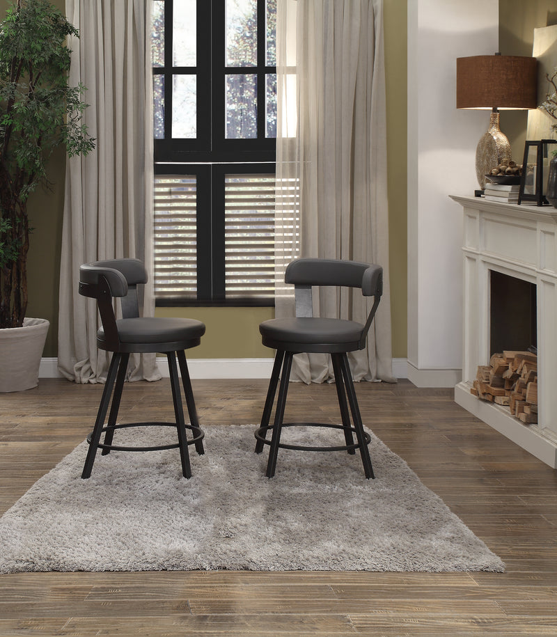 Drai Counter Height Stool Grey Leon's