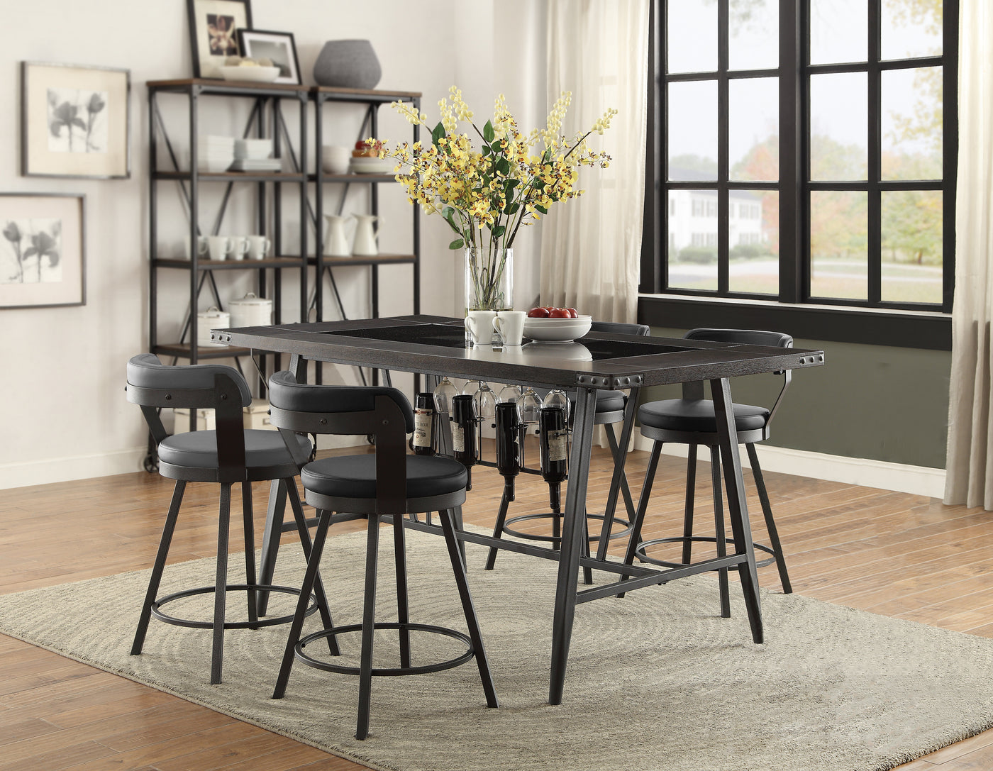 Drai Counter Height Dining Table - Metal