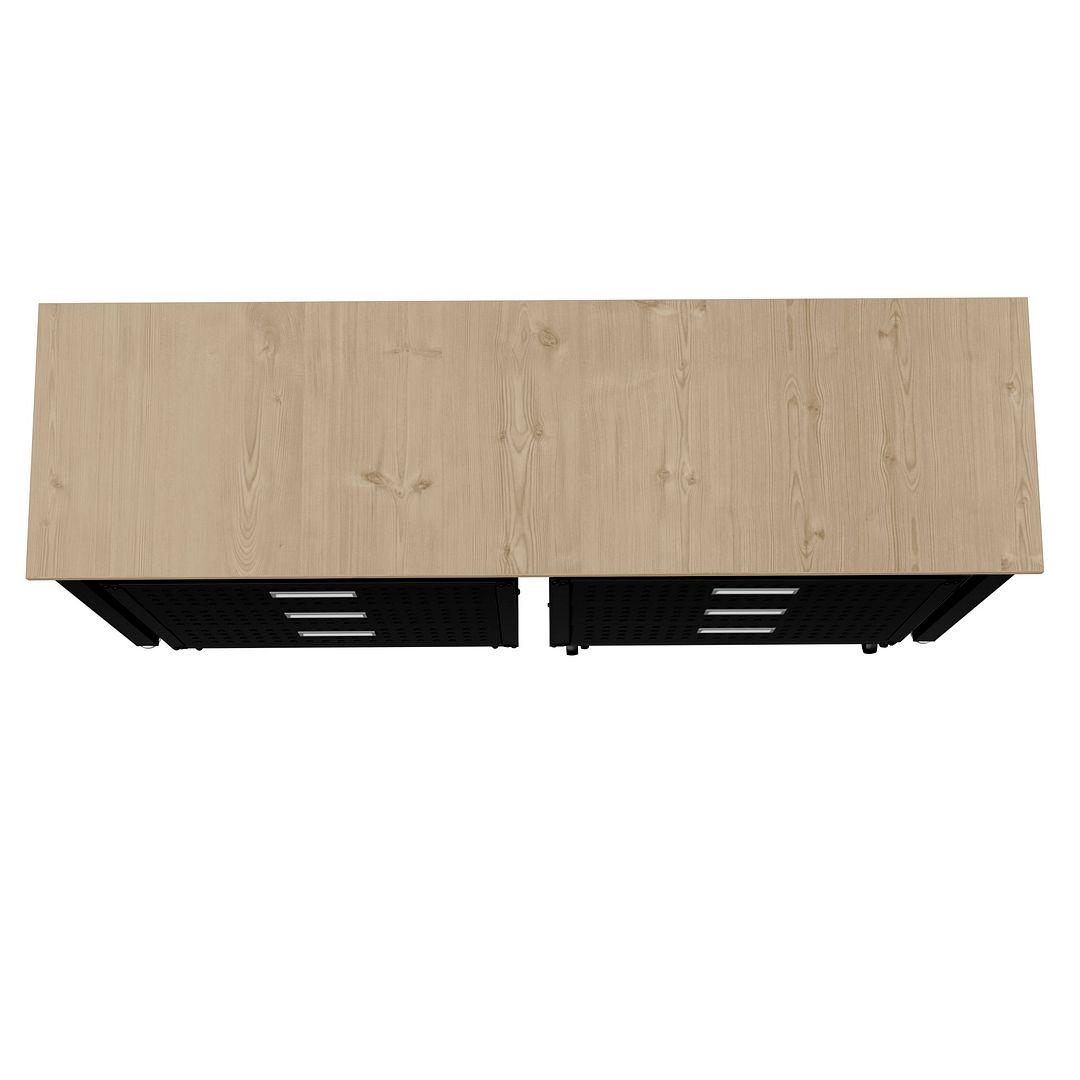 Maximus VI 3-Piece Mobile Garage Cabinet/Worktable - Charcoal Grey