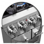 Forno Massimo 48" Stainless Steel French Door Freestanding Double Oven Gas Range (6.58 Cu. Ft.) - FFSGS6439-48