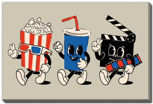 Movie Night Fun Wall Art - Multi-Colour - 30 X 45