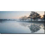 Quiet Reflections Wall Art - Blue - 10 X 20