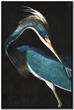 Twilight Feathers I Wall Art - Teal - 48 X 32
