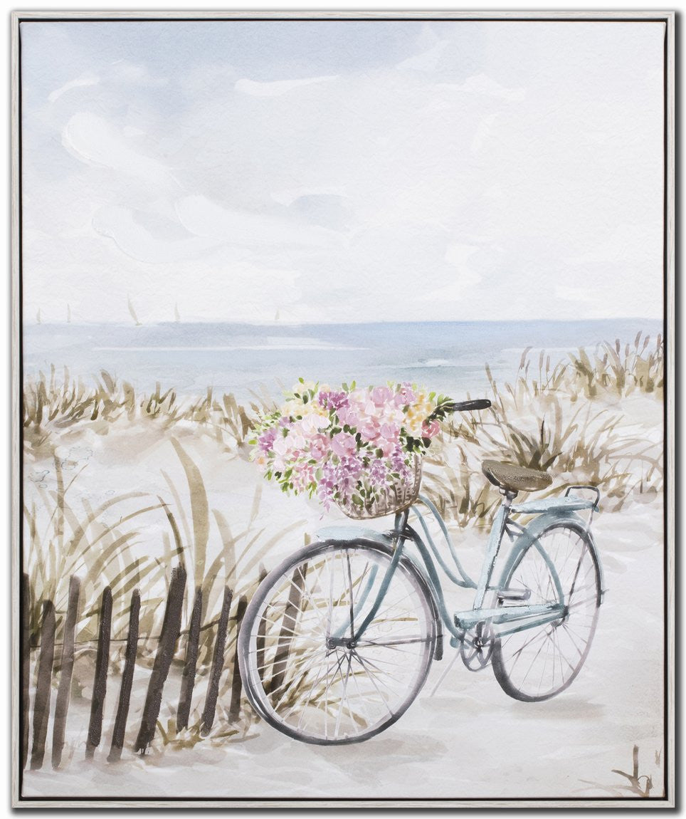 Seaside Stroll II Art - Blue/White - 24 X 20