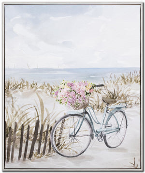 Seaside Stroll II Art - Blue/White - 24 X 20